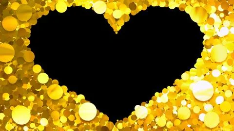Glitter Circle Frame background 3D illustration 3 Hc Gold00 스톡 일러스트