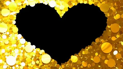 Glitter Circle Frame background 3D illustration 3 Hc Gold05 Illustrazione stock