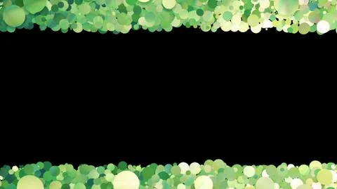 Glitter Circle Frame background 3D illustration 3 Sc Green00 Stock Illustration