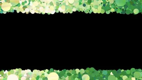 Glitter Circle Frame background 3D illustration 3 Sc Green05 스톡 일러스트