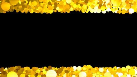 Glitter Circle Frame background 3D illustration 3 Sc Gold00 Stock Illustration