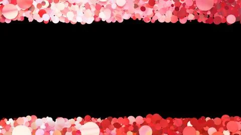 Glitter Circle Frame background 3D illustration 3 Sc Red05 イラスト素材