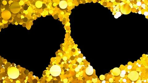 Glitter Circle Frame background 3D illustration 3 Wc Gold00 Illustrazione stock