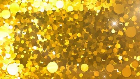 Glitter Circle Frame background 3D illustration 4 Ac Gold Flash 05 Stock Illustration