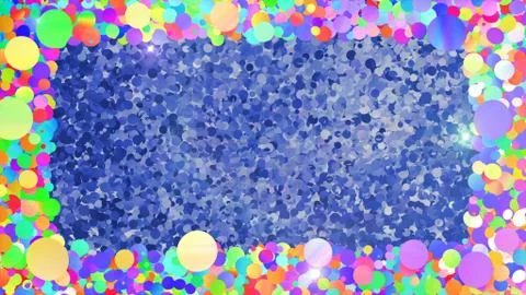 Glitter Circle Frame background 3D illustration 4 Bc Colorful Flash 00 Illustrazione stock