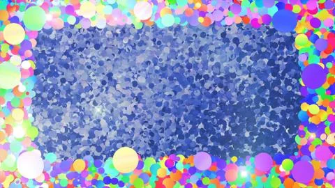 Glitter Circle Frame background 3D illustration 4 Bc Colorful Flash 05 스톡 일러스트