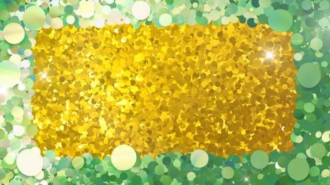 Glitter Circle Frame background 3D illustration 4 Bc Green Flash 05 스톡 일러스트
