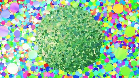Glitter Circle Frame background 3D illustration 4 Cc Colorful 05 스톡 일러스트