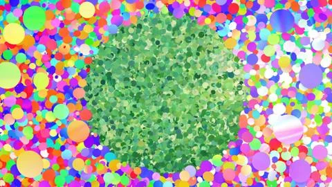 Glitter Circle Frame background 3D illustration 4 Cc Colorful 00 Illustrazione stock