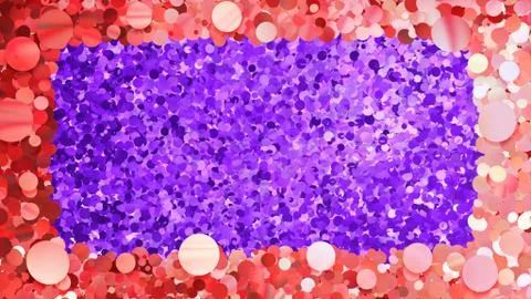 Glitter Circle Frame background 3D illustration 4 Bc Red 00 Illustrazione stock