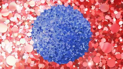 Glitter Circle Frame background 3D illustration 4 Cc Red Flash 05 스톡 일러스트