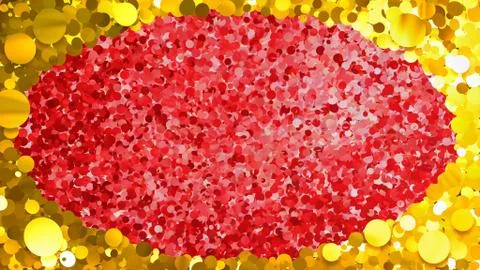Glitter Circle Frame background 3D illustration 4 Dc Gold 00 Illustrazione stock