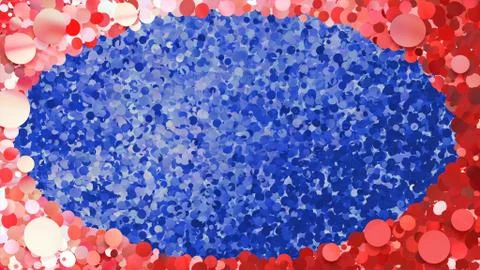 Glitter Circle Frame background 3D illustration 4 Dc Red 05 イラスト素材