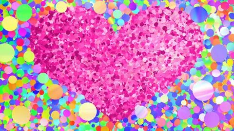 Glitter Circle Frame background 3D illustration 4 Hc Colorful 00 스톡 일러스트