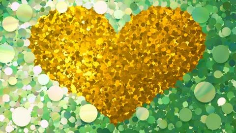 Glitter Circle Frame background 3D illustration 4 Hc Green 05 Stock Illustration