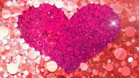 Glitter Circle Frame background 3D illustration 4 Hc Red Flash 05 Illustrazione stock