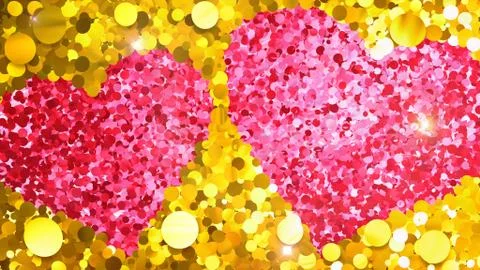 Glitter Circle Frame background 3D illustration 4 Wc Gold Flash 00 Illustrazione stock