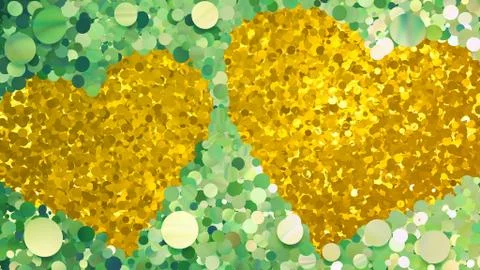 Glitter Circle Frame background 3D illustration 4 Wc Green 00 Stock Illustration