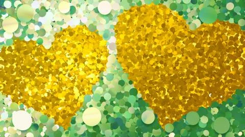Glitter Circle Frame background 3D illustration 4 Wc Green 05 Illustrazione stock
