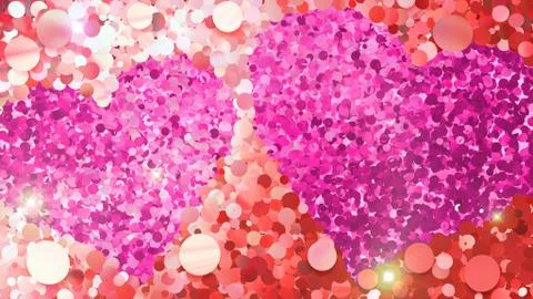 Glitter Circle Frame background 3D illustration 4 Wc Red Flash 05 Stock Illustration