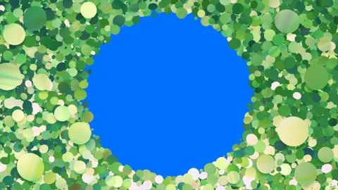 Glitter Circle Frame background 3D illustration 5 Cc Green 08 Illustrazione stock