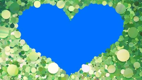 Glitter Circle Frame background 3D illustration 5 Hc Green 08 Stock Illustration