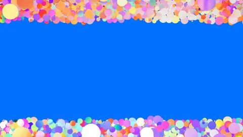 Glitter Circle Frame background 3D illustration 5 Sc Colorful 08 Stock Illustration