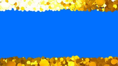 Glitter Circle Frame background 3D illustration 5 Sc Gold 14 イラスト素材