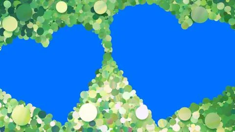 Glitter Circle Frame background 3D illustration 5 Wc Green 08 Illustrazione stock