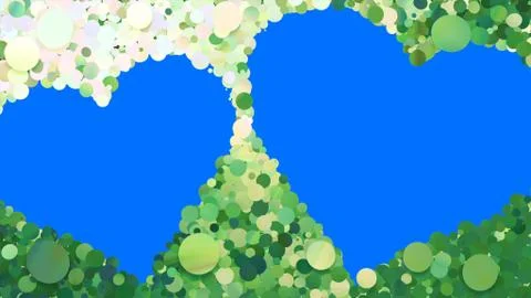 Glitter Circle Frame background 3D illustration 5 Wc Green 14 Stock Illustration