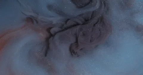 Glitter cloud texture atmospheric smoke ink splash Stock Footage 332567353