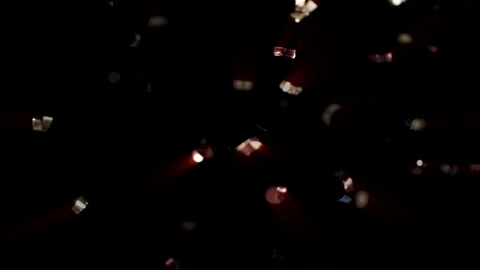 Glitter Confetti Fall on Black Background 4K Loop Stock Footage 297320360