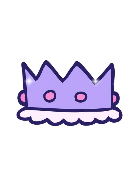 Glitter effect animation of cartoon doodle royal crown Stock Footage 324180122