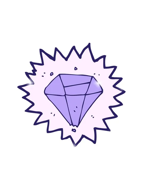 Glitter effect animation of cartoon emerald Stock Footage 324447335