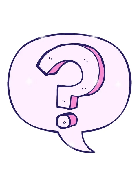 Glitter effect animation of cartoon question mark with speech bubble in com.. 库存影片 324412102
