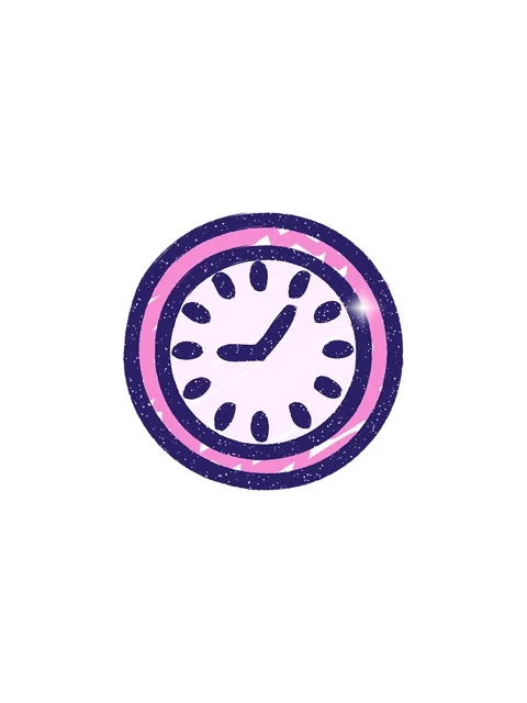 Glitter effect animation of Clock Symbol Chalk Drawing Stock Footage 324322405