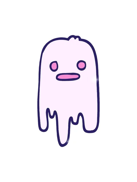 Glitter effect animation of comic book style cartoon spooky ghost Stock Footage 324244091