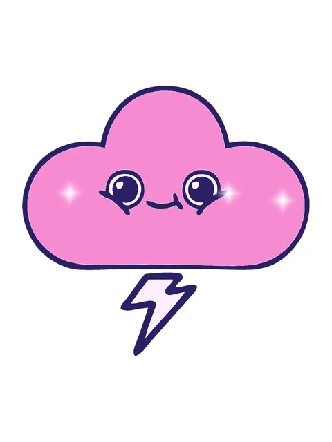 Glitter effect animation of comic book style of a storm cloud Stock Footage 324387862