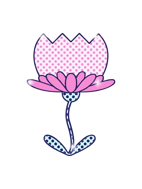 Glitter effect animation of comic book cartoon of a flower Stock Footage 324455599