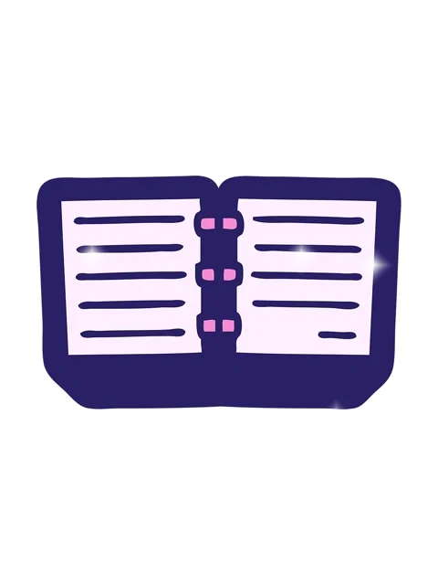 Glitter effect animation of cute cartoon of a stack of diaries Stock Footage 324126576