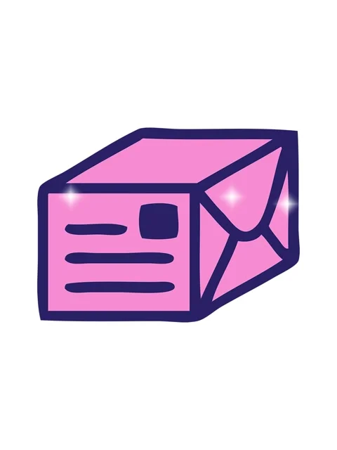 Glitter effect animation of cute cartoon of a paper parcel Stock Footage 324330946
