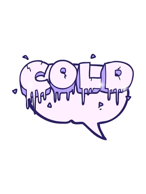 Glitter effect animation of freehand drawn speech bubble cartoon cold text .. Stock Footage 324488909