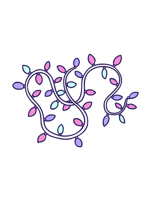 Glitter effect animation of hand drawn cartoon doodle of colourful lights Stock Footage 324041310