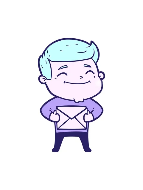 Glitter effect animation of happy cartoon man with parcel 스톡 동영상 324250565