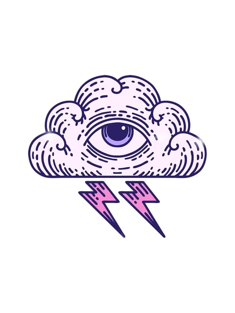Glitter effect animation of iconic tattoo style image of an all seeing eye .. Stock Footage 324368375