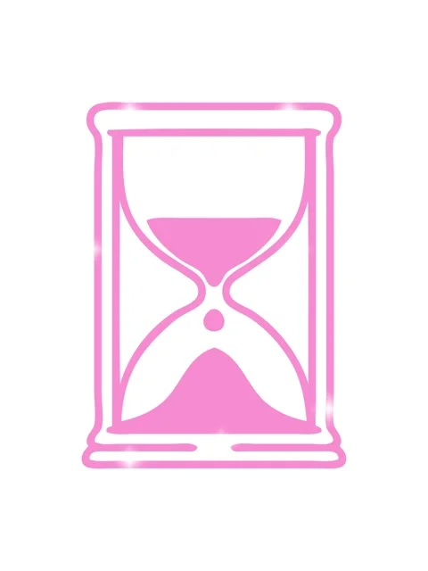 Glitter effect animation of line doodle of an hourglass running sand icon Stock Footage 324190054