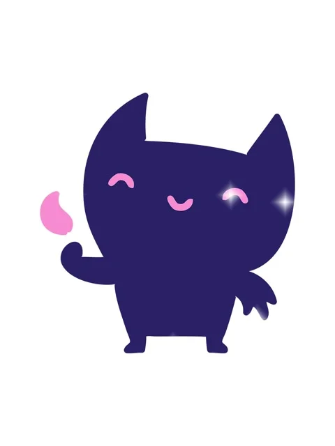 Glitter effect animation of little devil Stock Footage 324193332