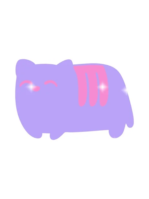 Glitter effect animation of loaf cat Stock Footage 324237499