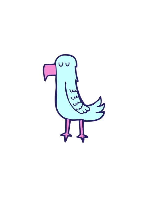 Glitter effect animation of parrot cartoon element Stock Footage 324204941