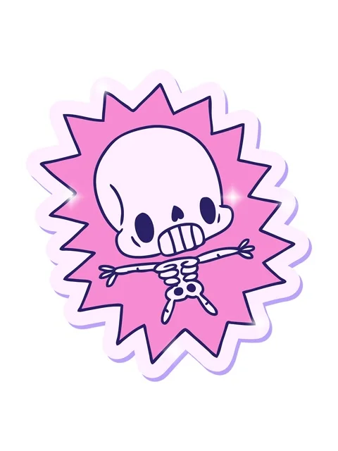 Glitter effect animation of sticker cartoon illustration kawaii electrocute.. Stock Footage 324150421
